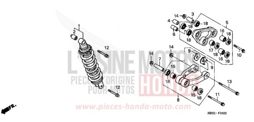 REAR CUSHION NSR125R1 de 2001